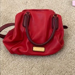 Beautiful  red and burgundy handbag
